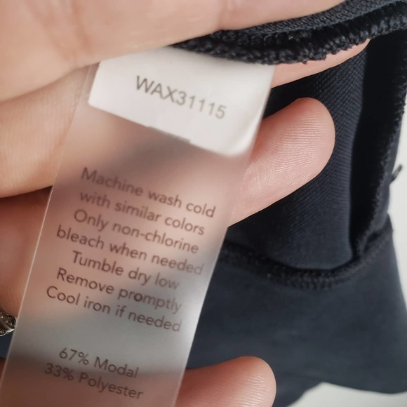 Calia Journey Vest M‎ Drawstring Waterfall Front Washed Black - Picture 8 of 8